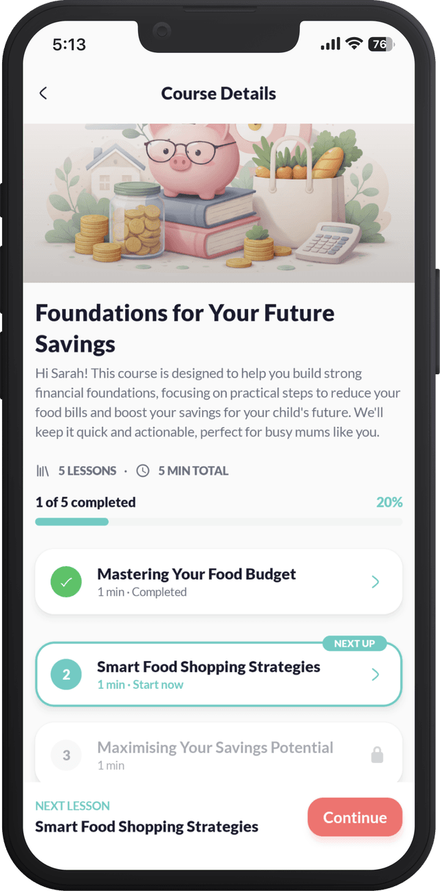 Florish investing lessons screen